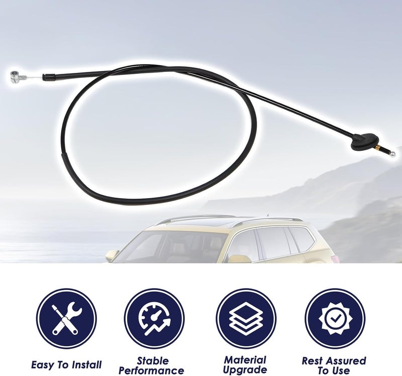 Aspaton Hood Release Cable Compatible with Atlas 2020-2023 3CM-823-535 3CM823535 Front Hood Lock Latch Release Cable - Image 4